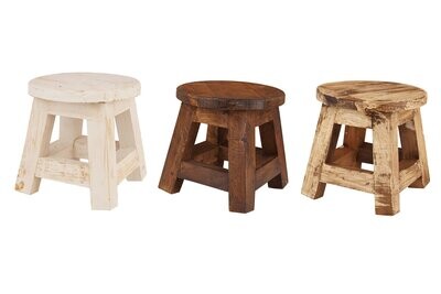 Farmhouse Rustic Wooden Mini Stools-Stool-Home Decor-NEW-8x8x8 inches