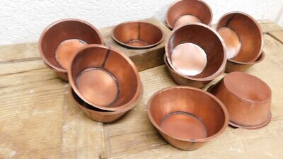 Cheese Mold Tin Inserts-Copper Tone-Cheese Mold Insert