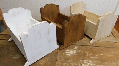 Dainty Bed-Newborn Prop-Handmade-Wood-16x11x11H in-CLEARANCE