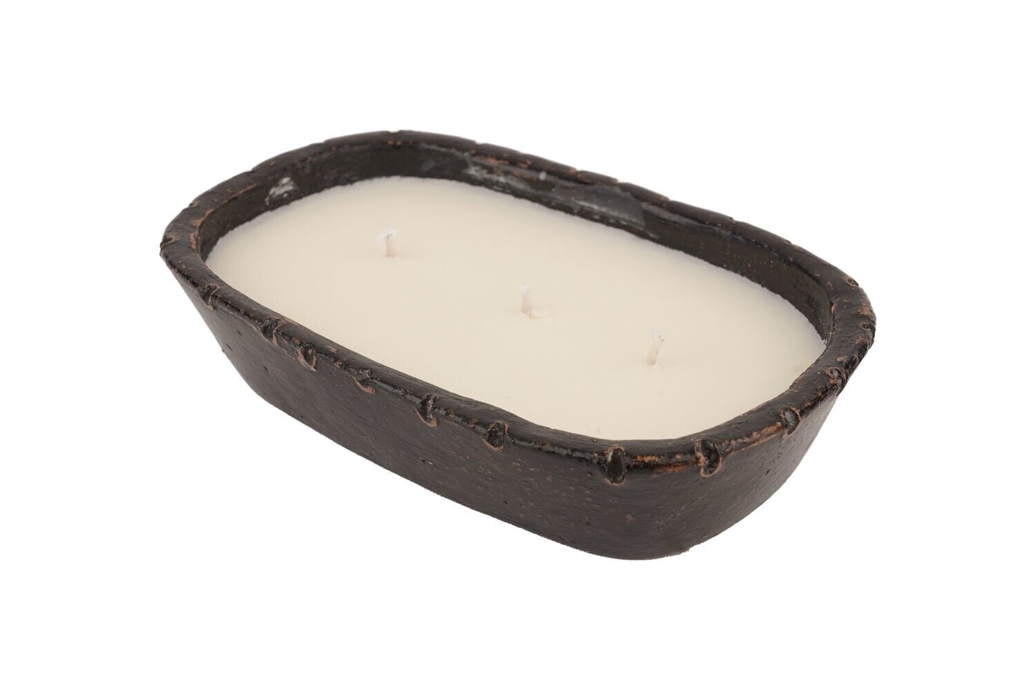 Ovee Simple Clay Vessel-Candle Ready-6x9 Inches-4 Colors-CLEARANCE-$9, Colors: Black