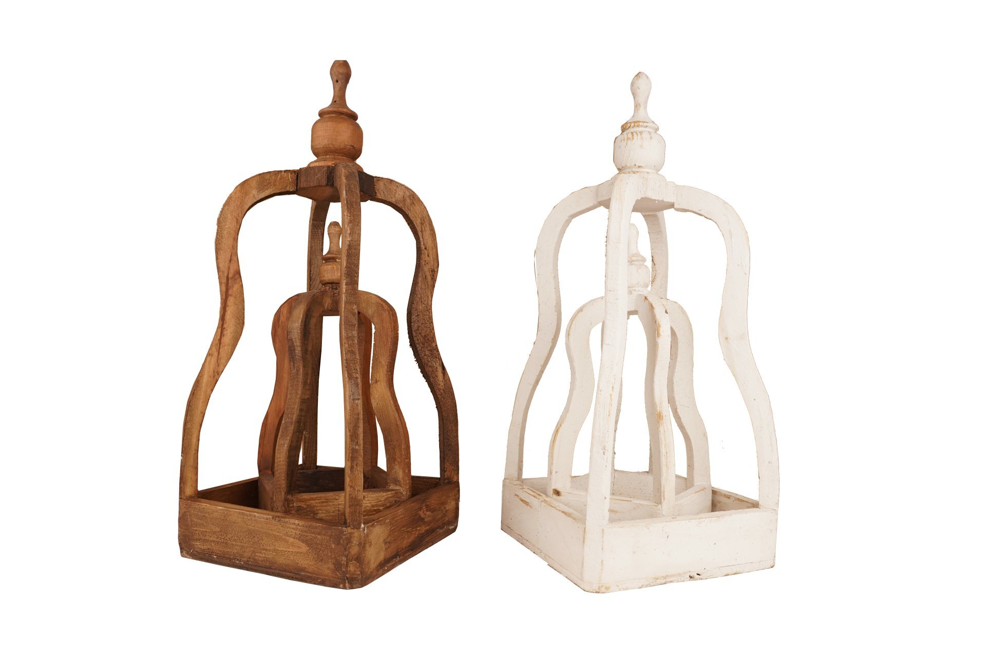Farmhouse Concord Lantern Pair-Set of 2-Primitive-Wood-Concord