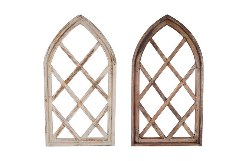 Jamestown Farmhouse Wall Decor Window-17x34 inches