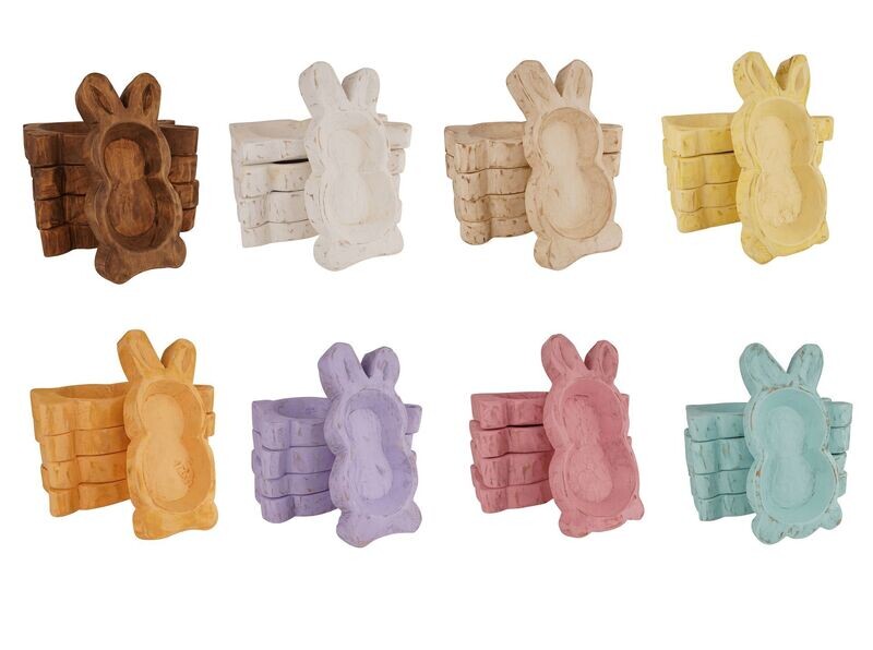 Large-Bunny-Dough Bowl-Farmhouse-Candle Ready-7x14 inches-Large-9 Colors-BIG Overstocked SALE-$14