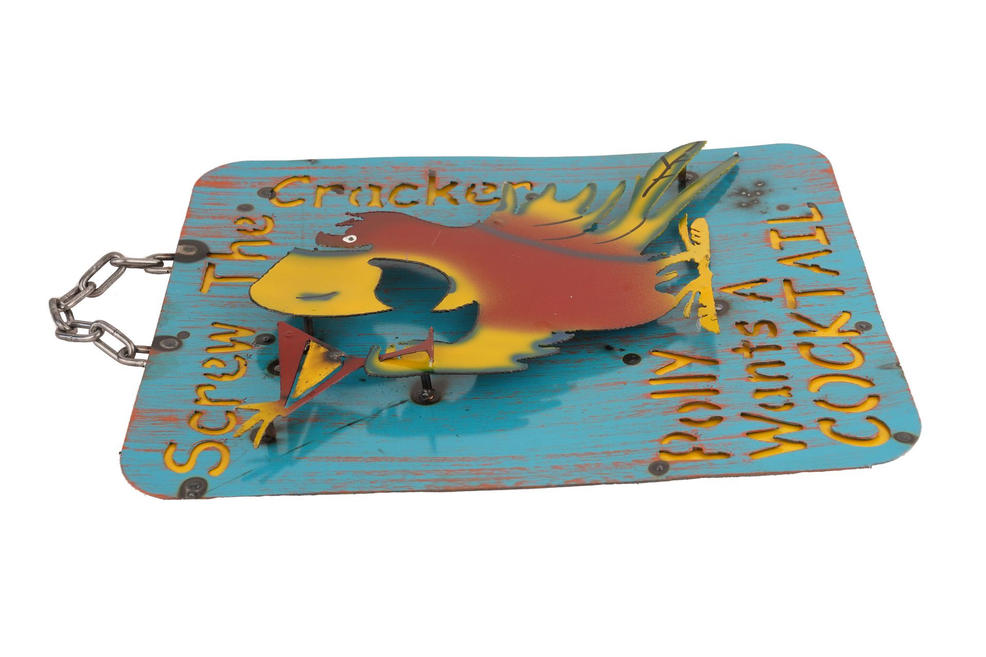 Polly Wants a Cocktail Metal Sign-12x15 inches-Art-Garden