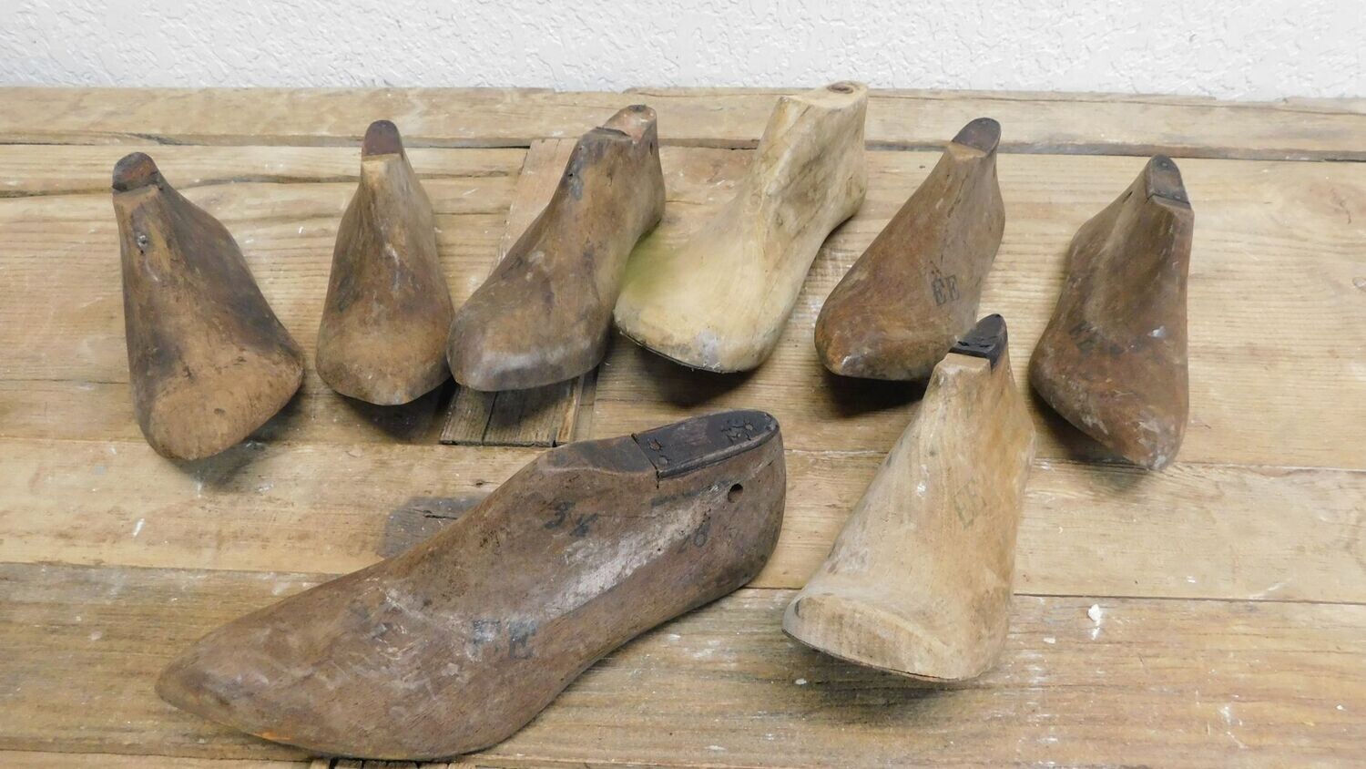 Antique Shoe Molds-Rustic-Old Original-Vintage-Wood-Assorted Sizes