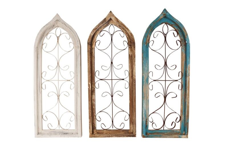 Salem Wall Decor Window-Farmhouse-12x31 inches-3 Color Choices