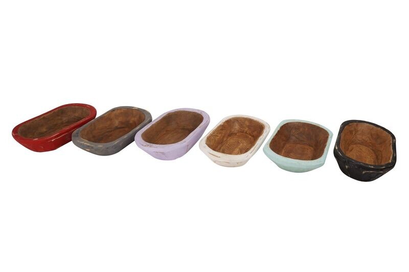 Country Farmhouse Mini Dough Bowl-5-6x10x2 inches