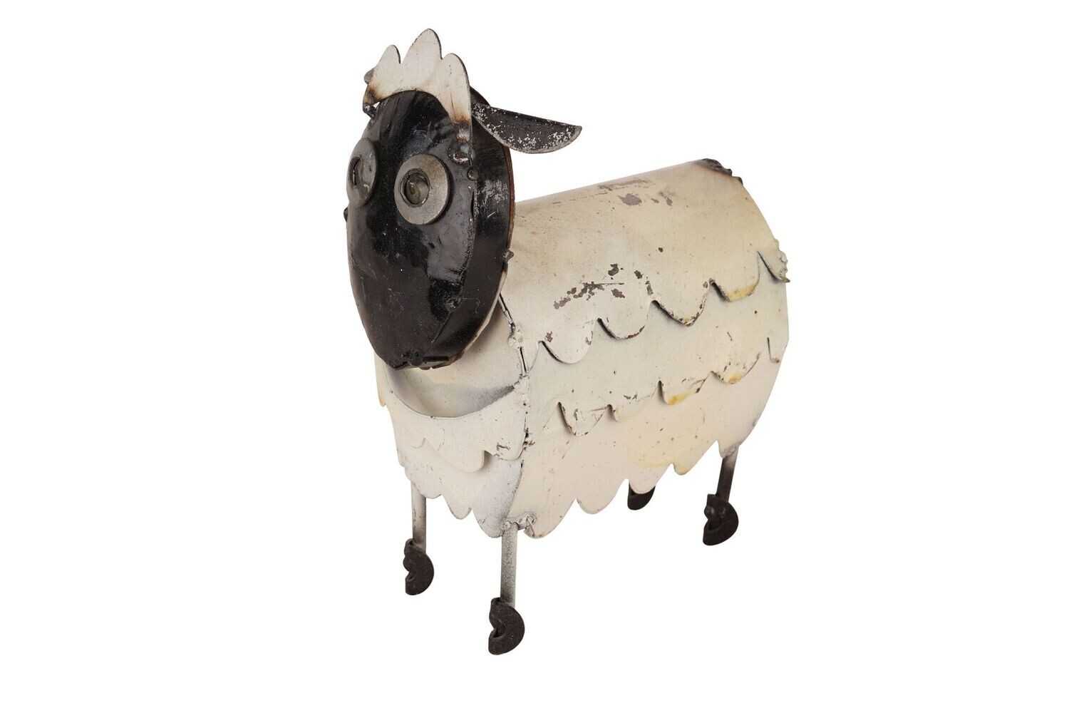 Farmhouse Sheep-Metal -Black and White-Garden-Yard Art-Sheep-Two Sizes, SIZE: Mini:  8L x 5W x 10H