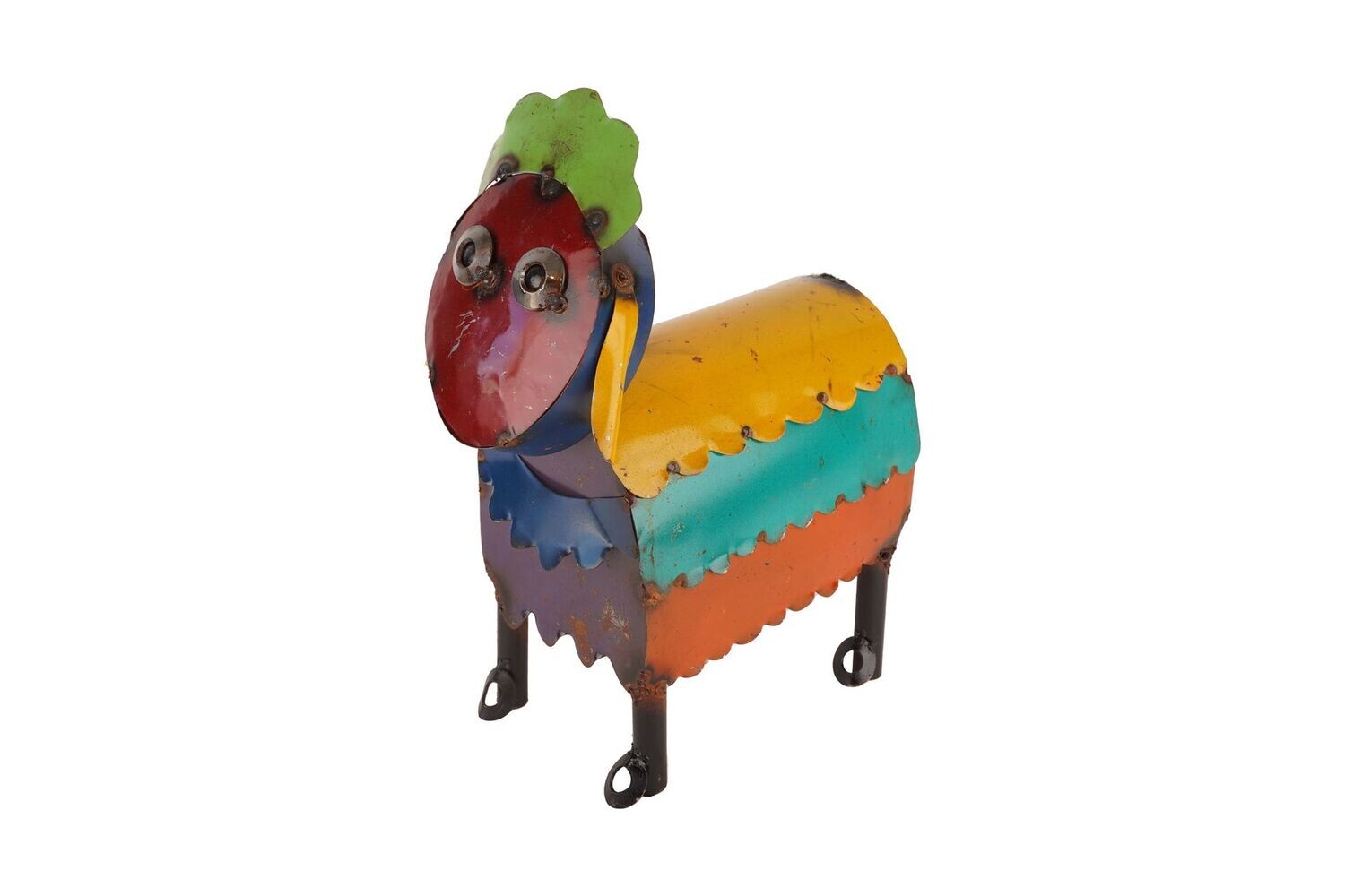 Sheppa the Sheep-Metal-Garden-Yard Art-Colorful Sheep-Small