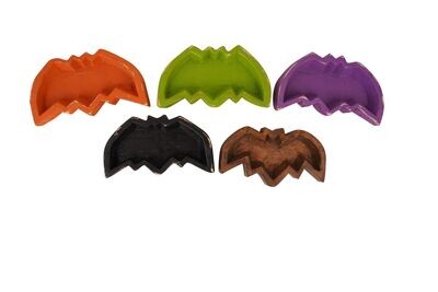 Bat Dough Bowl-10x6x2 inches-Boo Collection-Candle Ready-5 Color Choices-NEW DESIGN-Bat Dough Bowl