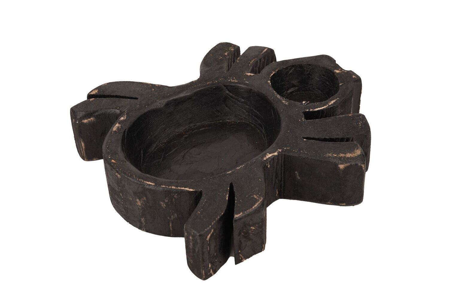 Spider Dough Bowl-9x9x2 inches-Boo Collection-Candle Ready-5 Color Choices-NEW DESIGN-Spider Dough Bowl, COLOR: Black