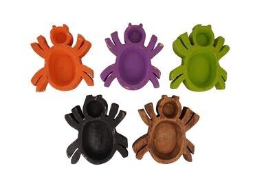 Spider Dough Bowl-9x9x2 inches-Boo Collection-Candle Ready-5 Color Choices-NEW DESIGN-Spider Dough Bowl