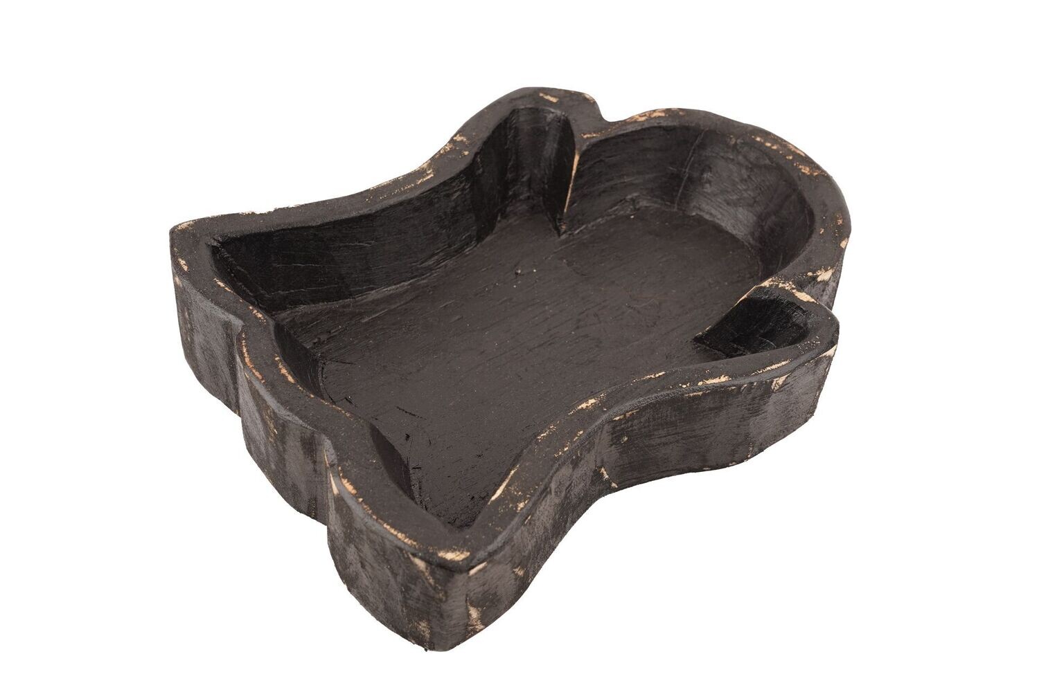 Ghost Dough Bowl-8x10x2 inches-Boo Design-Candle Ready-6 Color Choices-Ghost, COLOR: Black