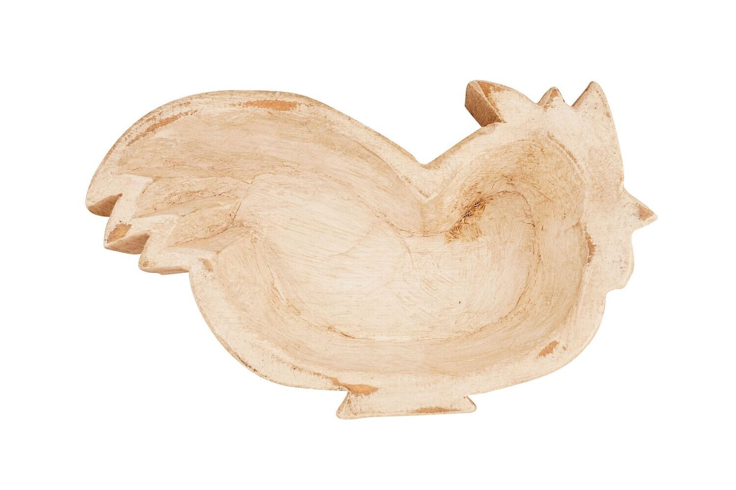 Rooster Dough Bowl-Candle Ready-10x6 inches-Rooster Dough Bowl-Big Sale-$10, Colors: Antiqued White