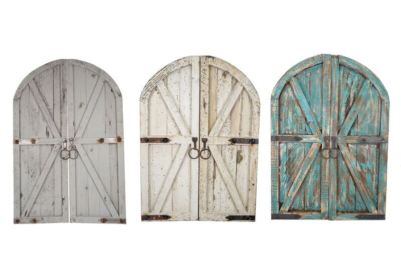 Farmhouse Arched Windows (Pair)-Three Colors-Two Sizes
