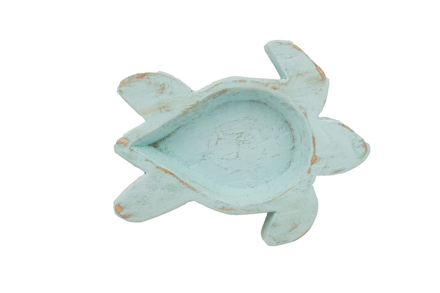 Turtle Dough Bowl-12x9 inches-Sea Life-Candle Ready-Turtle, COLOR: Seaside Blue