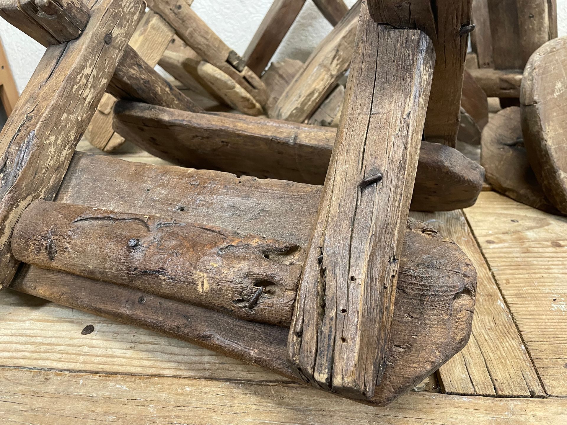 Antique Mule Pack-Original-Wood-Donkey Pack-Old-Pack Saddle