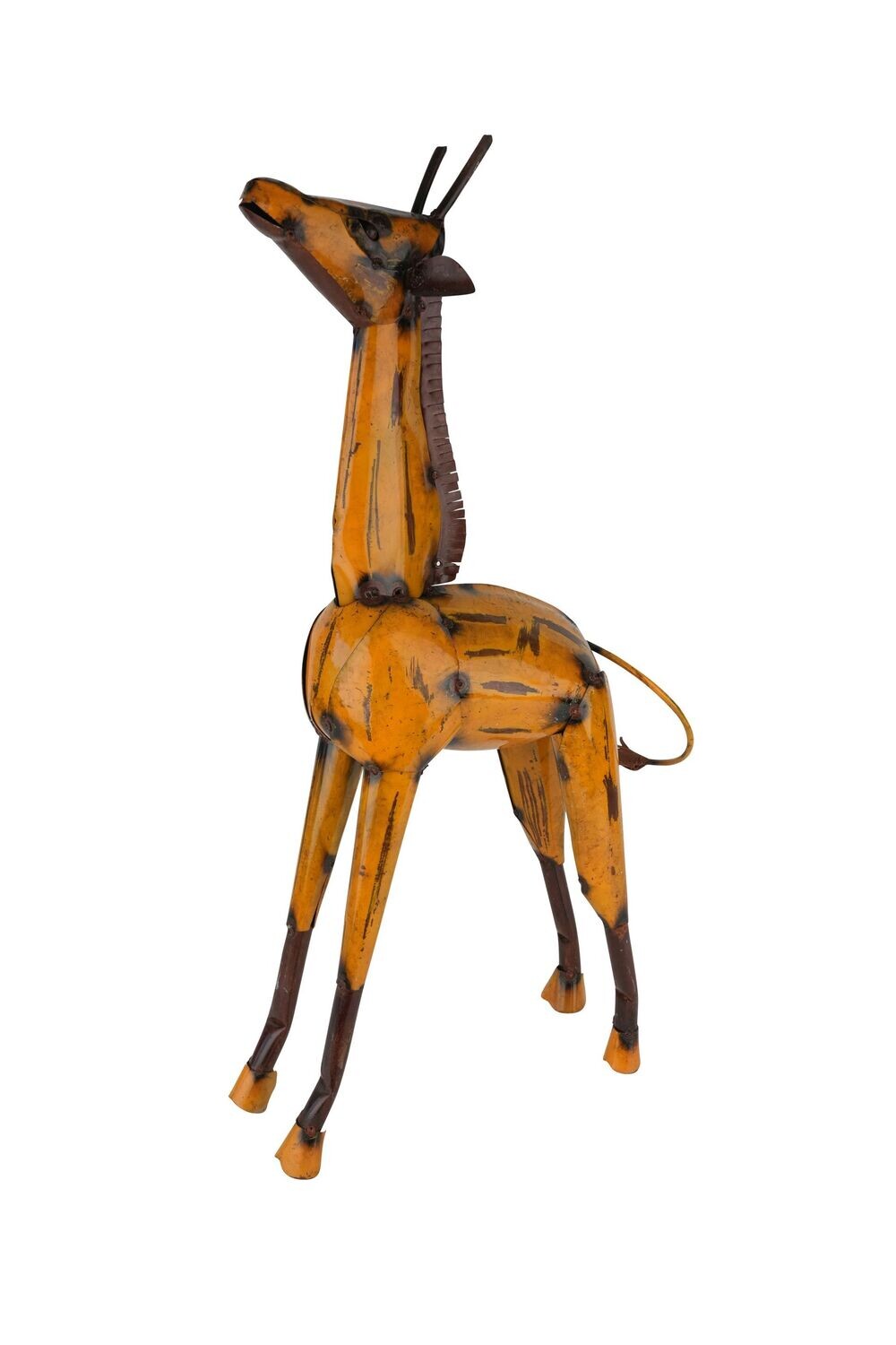 Gia the Giraffe-Metal Handmade-23W x 7D x 28H inches-Garden Yard Art-Gia