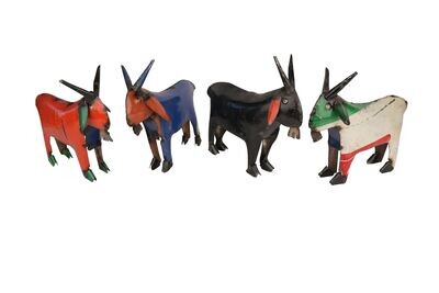 Great Buy-Recycled Mini Metal Goat-Garden-11.5L x 3D x 10.5H-Mini