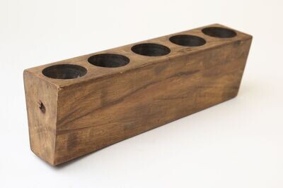 Rustic Sugar Mold-5 Hole-Rustic-Reproduction-Gorgeous-17 inches Long-Waxed