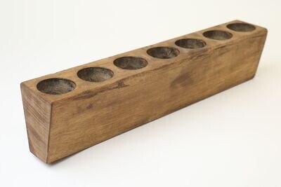 Rustic Sugar Mold-7 Hole-Rustic-Reproduction-Gorgeous-23 inches Long-Waxed