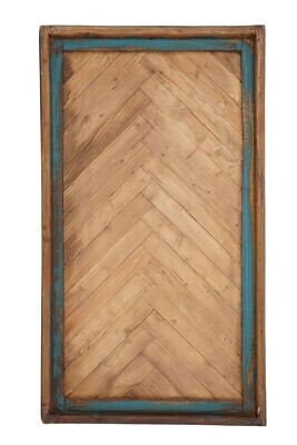 Large-Timberlane Farmhouse Architectural Window-Primitive-Rustic-Wooden Wall Decor-Farmhouse Kitchen-NEW "Chevron" style-18x32 inch-Large, Colors: Turquoise