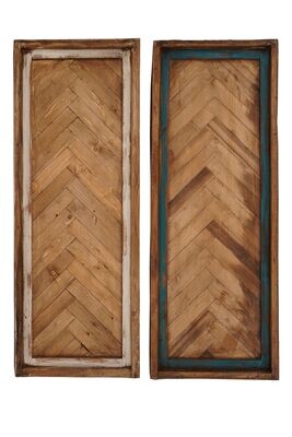 Small-Timberlane Farmhouse Architectural Window-Primitive-Rustic-Wooden Wall Decor-Farmhouse Kitchen-NEW "Chevron" style-13x35 inch-Small