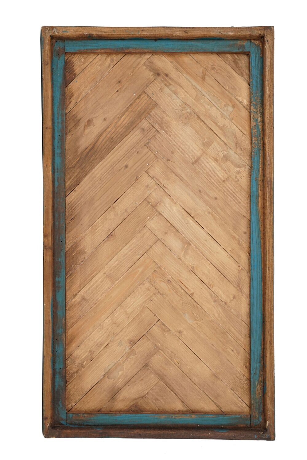 Large-Timberlane Farmhouse Architectural Window-Primitive-Rustic-Wooden Wall Decor-Farmhouse Kitchen-NEW "Chevron" style-18x32 inch-Large, Colors: Turquoise