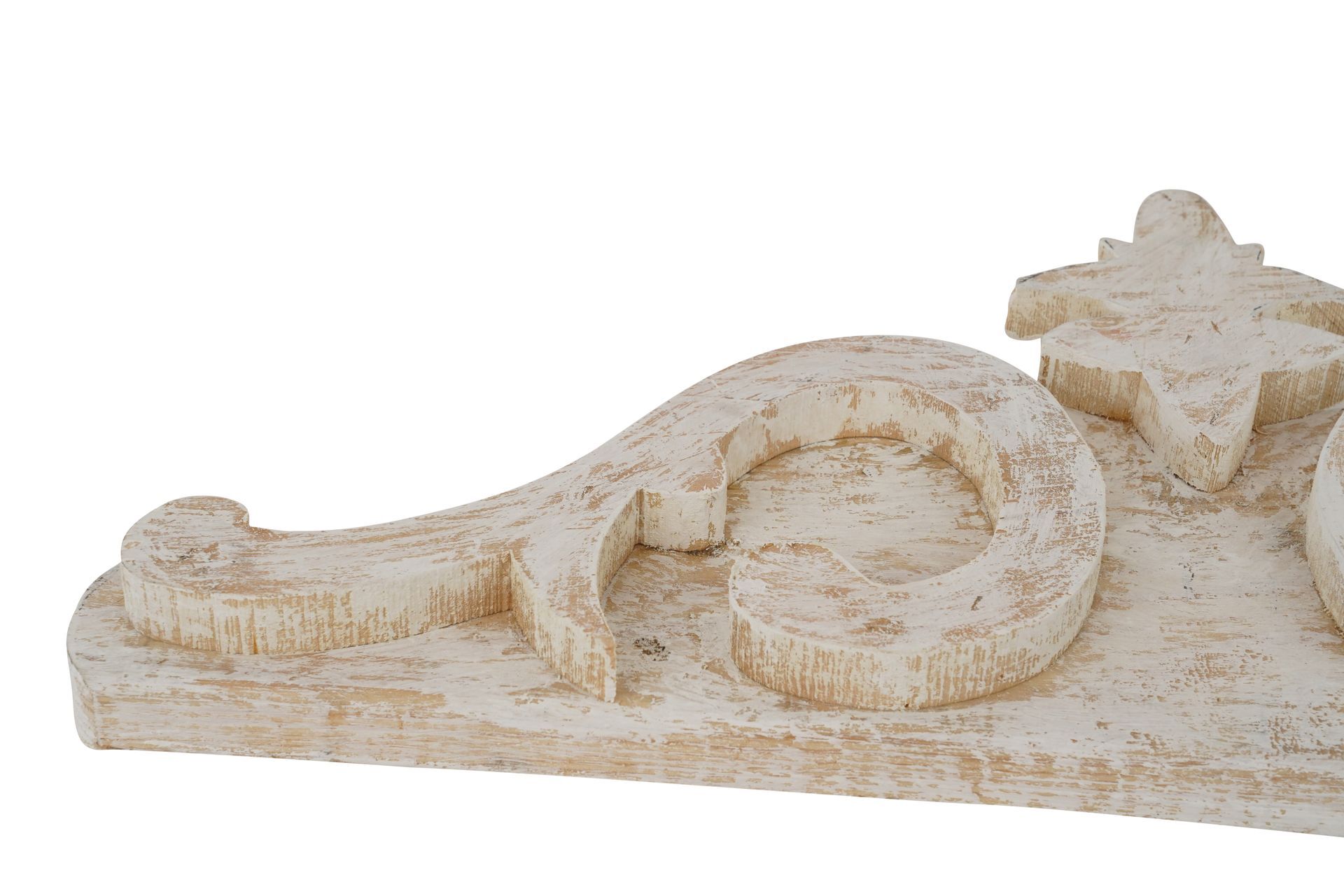 Madison Farmhouse Wall Door Topper-White-24Lx10Hx2D-inch-NEW