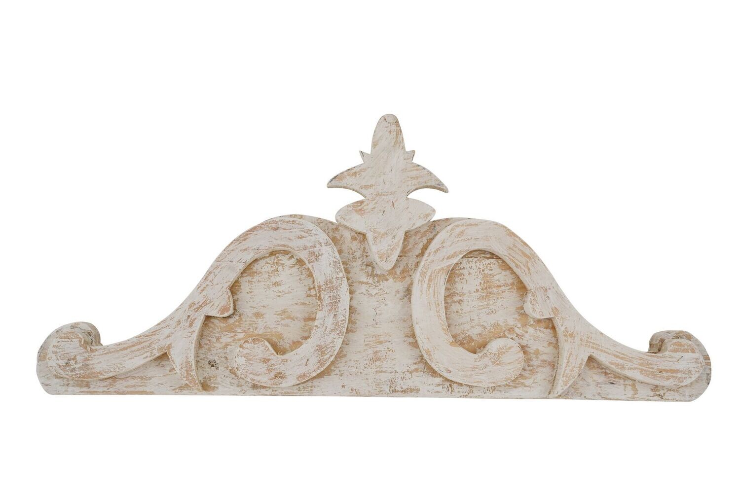 Madison Farmhouse Wall Door Topper-White-24Lx10Hx2D-inch-NEW
