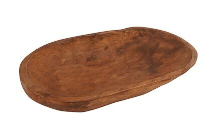 Hearty Dough Bowl-Batea-10-12W x 18-20 x 2-4D inches-Hearty Dough Bowl-NEW-3 Color Choices, COLOR: Waxed