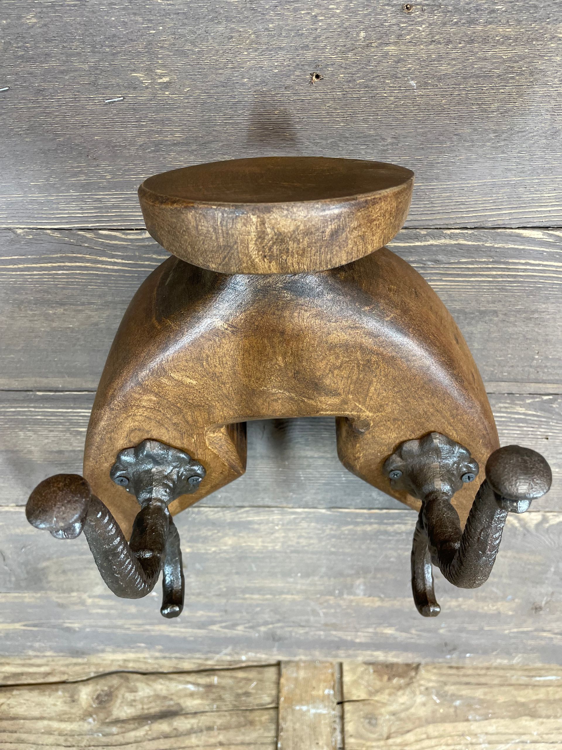 Laramie Saddle Tree Hat Rack-Rustic-Western-Lodge Decor-Rustic-Solid Wood-Handmade-Laramie Hat Rack-12x9x12 inches