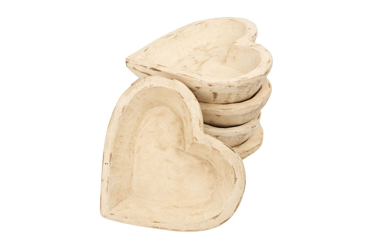 Small Heart-Candle Ready-11 x 2D inches-NEW DESIGN-Small Heart-11 Color Choices, Colors: Antique White
