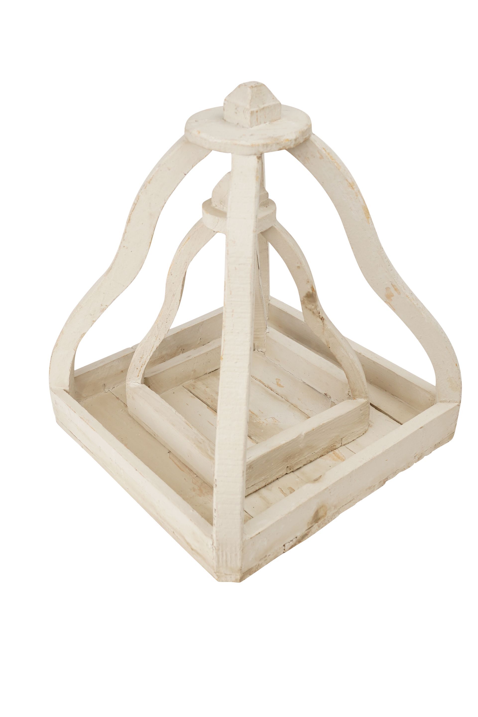 Farmhouse Bell Lantern Set of 2-Primitive-Decor-Handmade-Rustic Wood-5 Color Choices