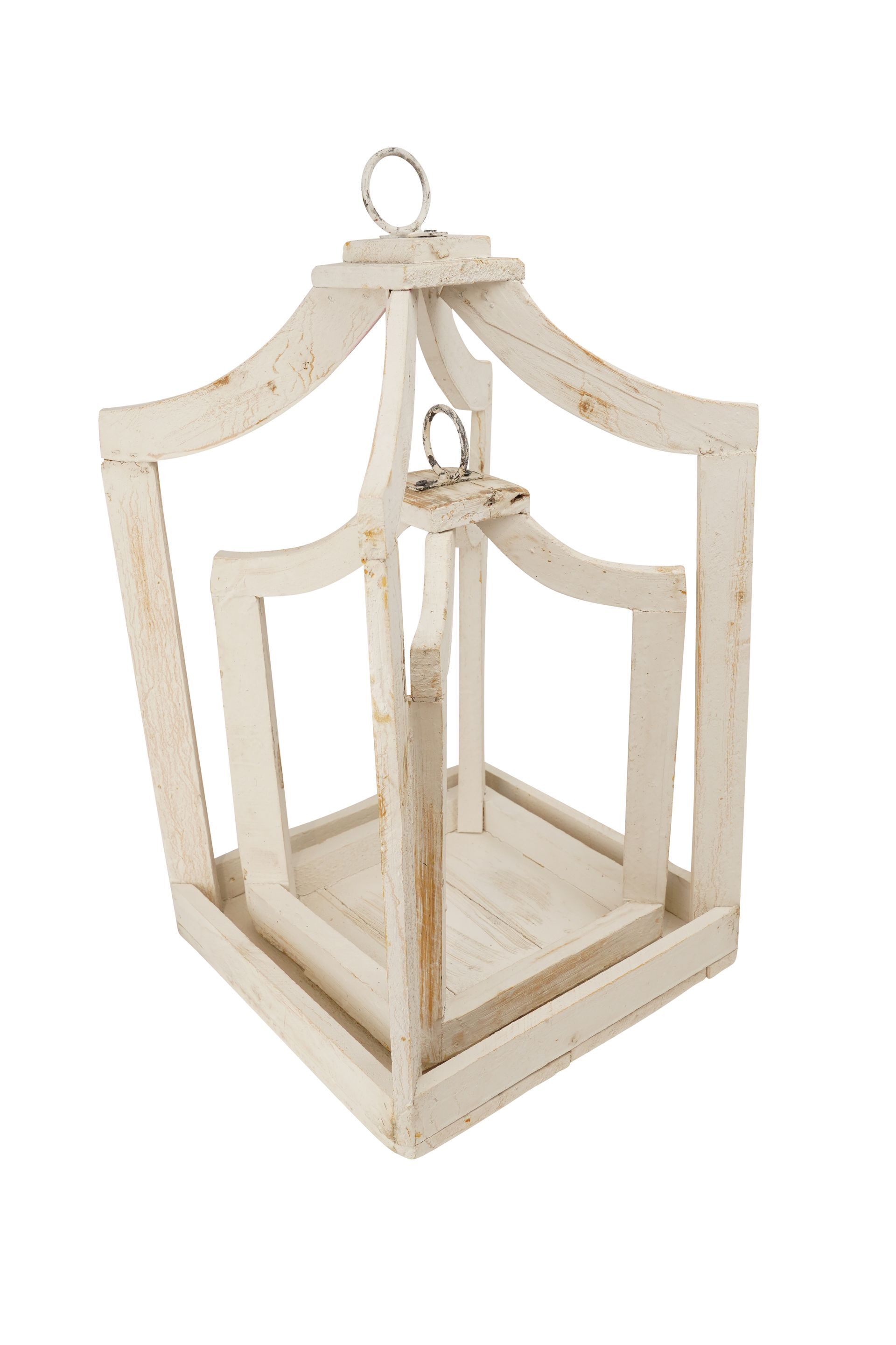 Farmhouse Canopy Lantern Set of 2-Primitive-Decor-Wood-Best Seller-4 Color Choices