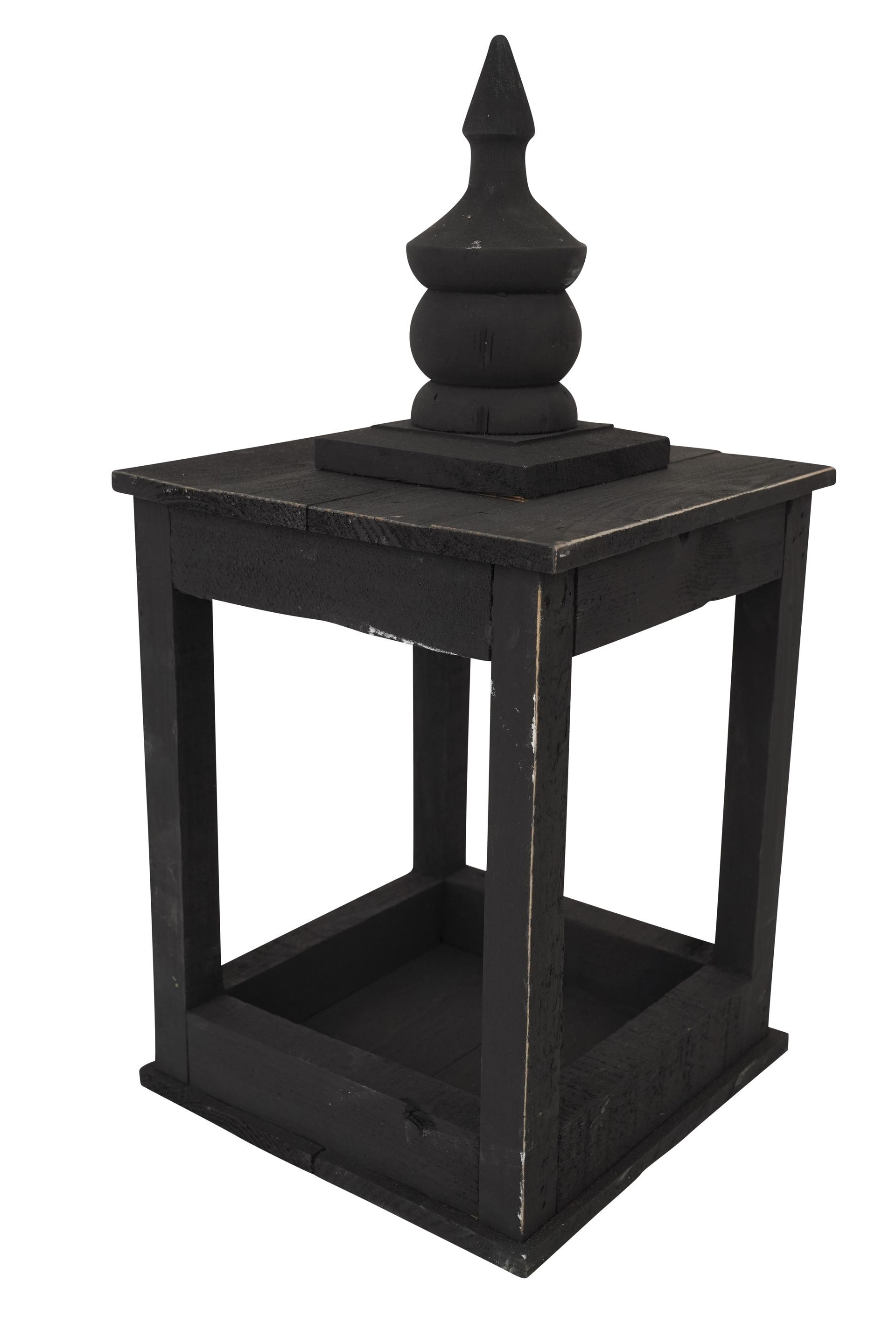 Dunlap Farmhouse Wood Lantern-8.5x17 inches-4 Color Choices-NEW