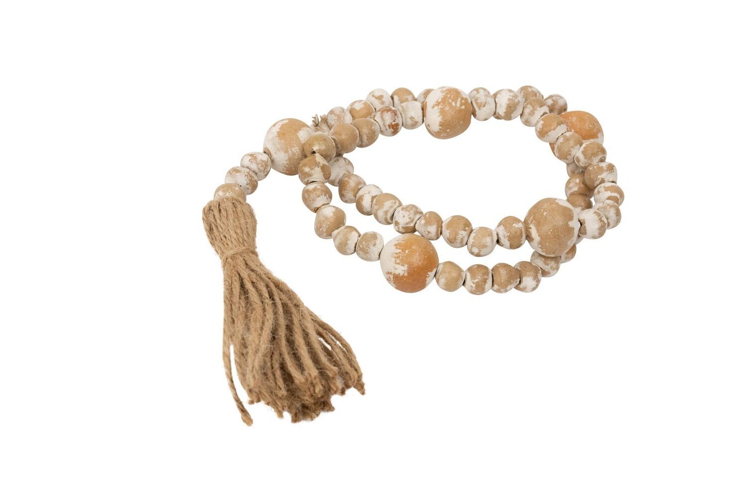 Todos Santos Rustic Farmhouse Tassel-Beads-3 Sizes-Red Tone, SIZE: Small-14-18 inches
