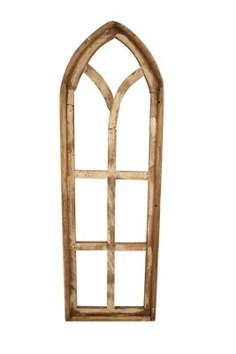 Abbey Wall Window-Farmhouse-Primitive-11x31 inches-NEW