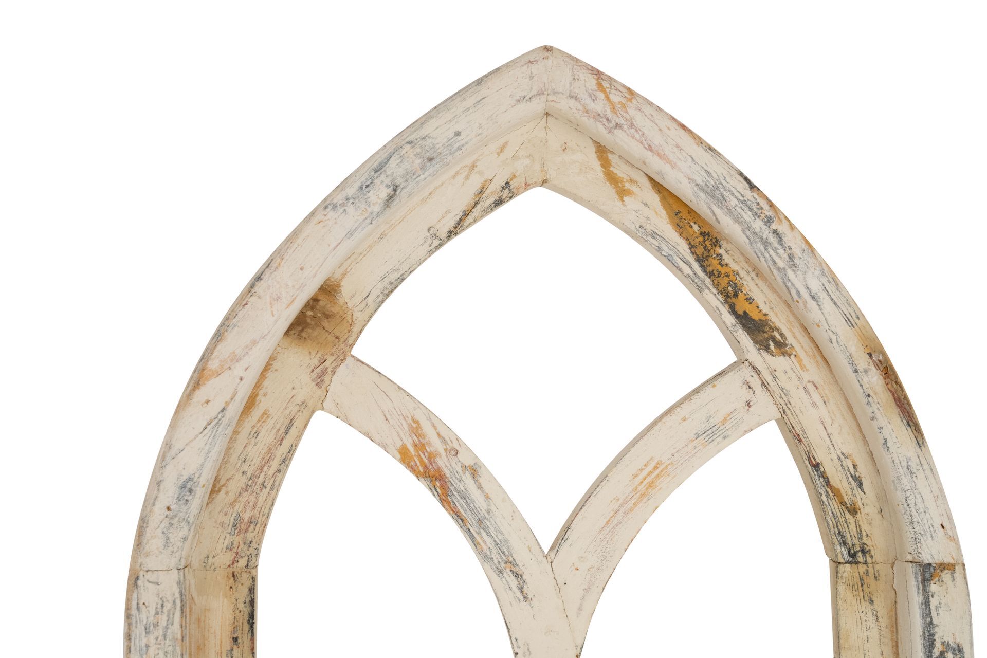 Katy Wall Window-Farmhouse-Primitive-11x31 inches-Shabby White-NEW