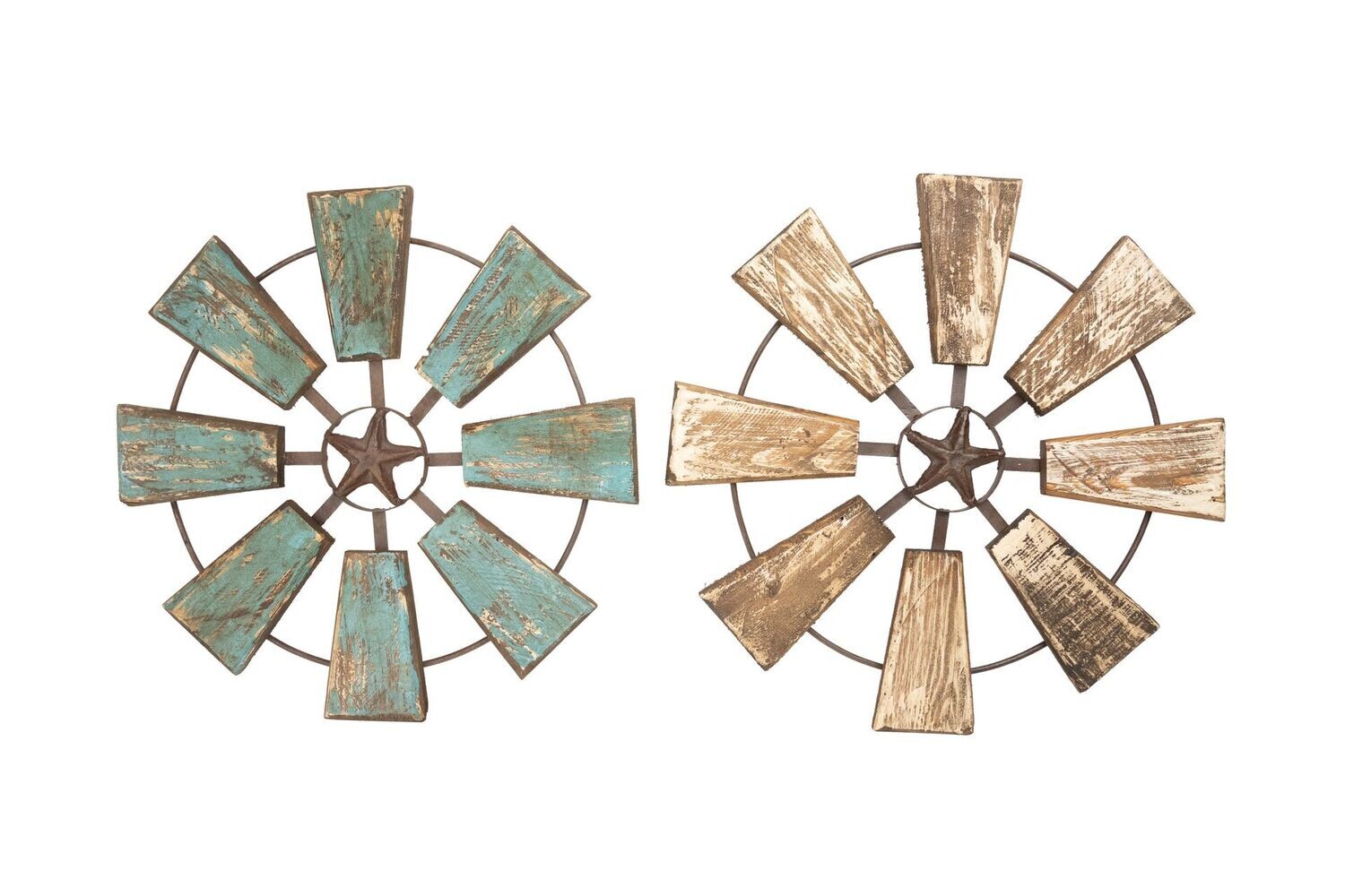 Rustic Decorative Windmill-Star-Home Wall Decor-19 inches