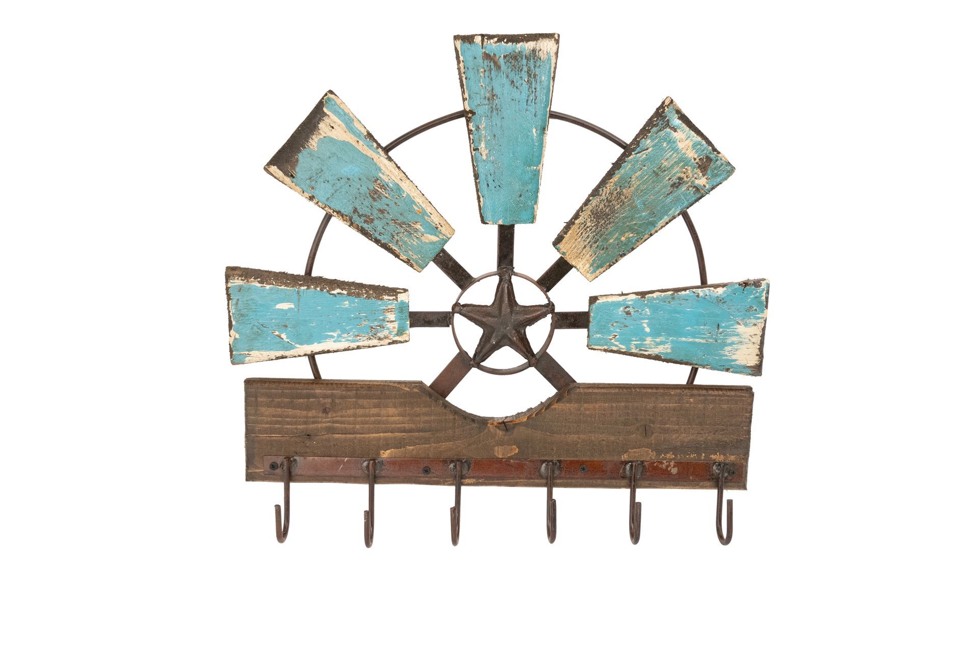 Star Hat Rack-Western-Rustic-Coat-Wall Decor-20x16x3 inches