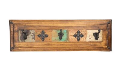 Bigfork Reclaimed Wood Hat Rack-26Wx4Dx8H inches-NEW