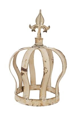 Strap Crown Iron Topiary-Farmhouse-Garden Decor-7x10 inches
