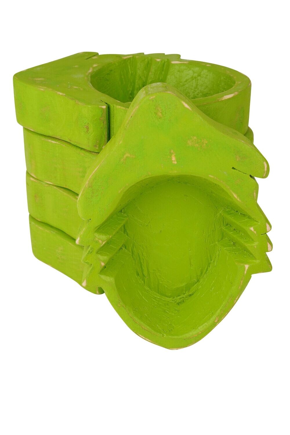 Grouch Dough Bowl-7x9-Christmas-Candle Ready-NEW-Grouch Dough Bowl-5 Color Choices, COLOR: Green