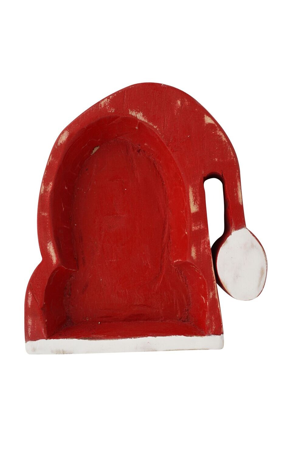 Santa Hat Dough Bowl-8x9-Christmas-New-Candle Ready-Xmas Santa Hat-Original-Santa Hat Dough Bowl-4 Colors-Santa Hat, COLOR: Traditional