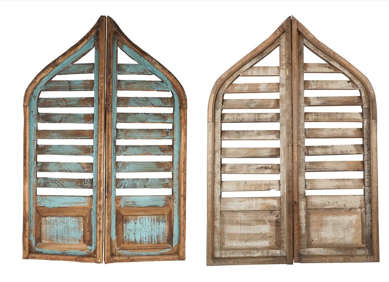 Saloon Doors-Pair Farmhouse Wall Decor Windows-24x36 inches-Two Colors