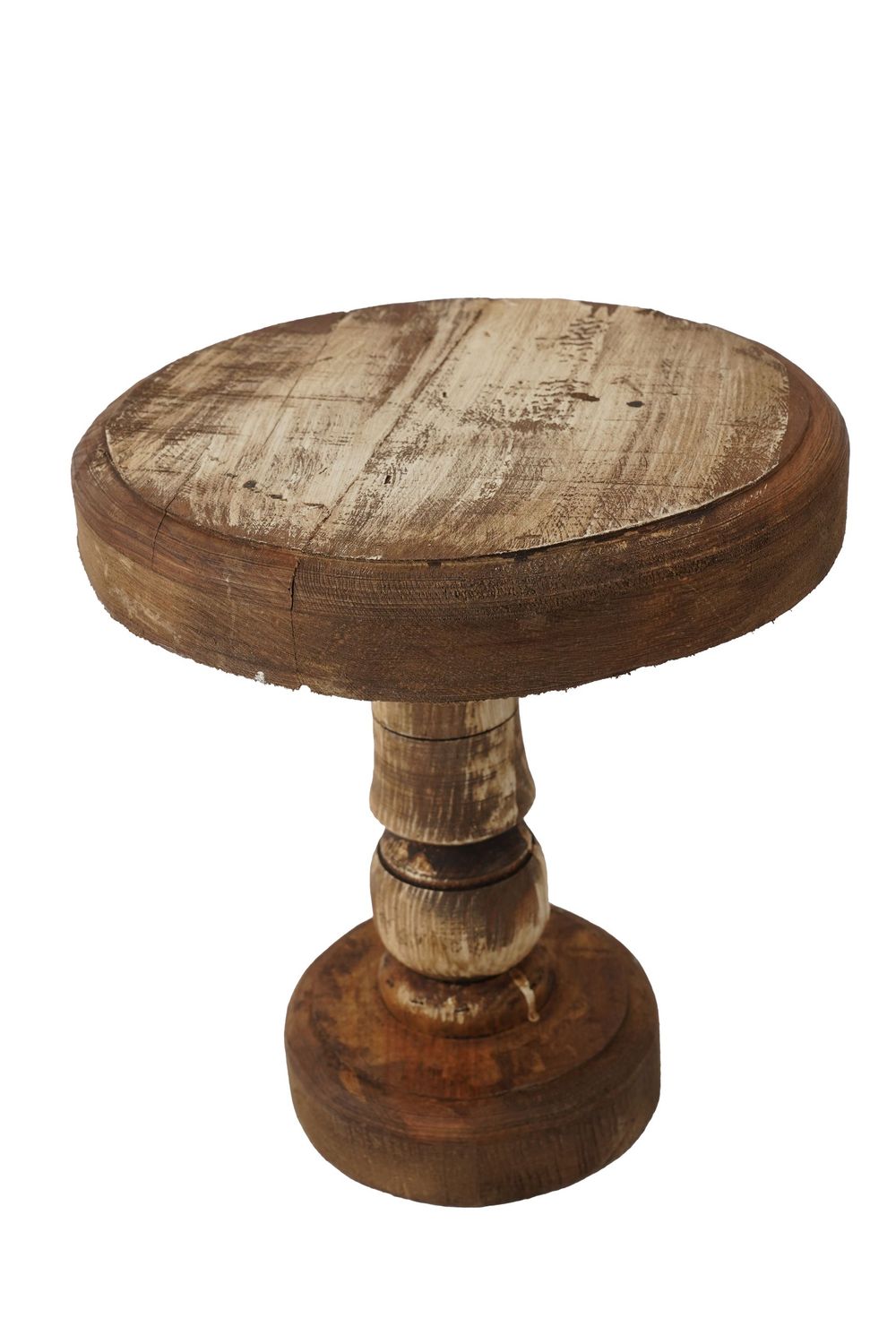 Farmhouse Cake Stand-Home Decor-Antiqued White-11x11 inches