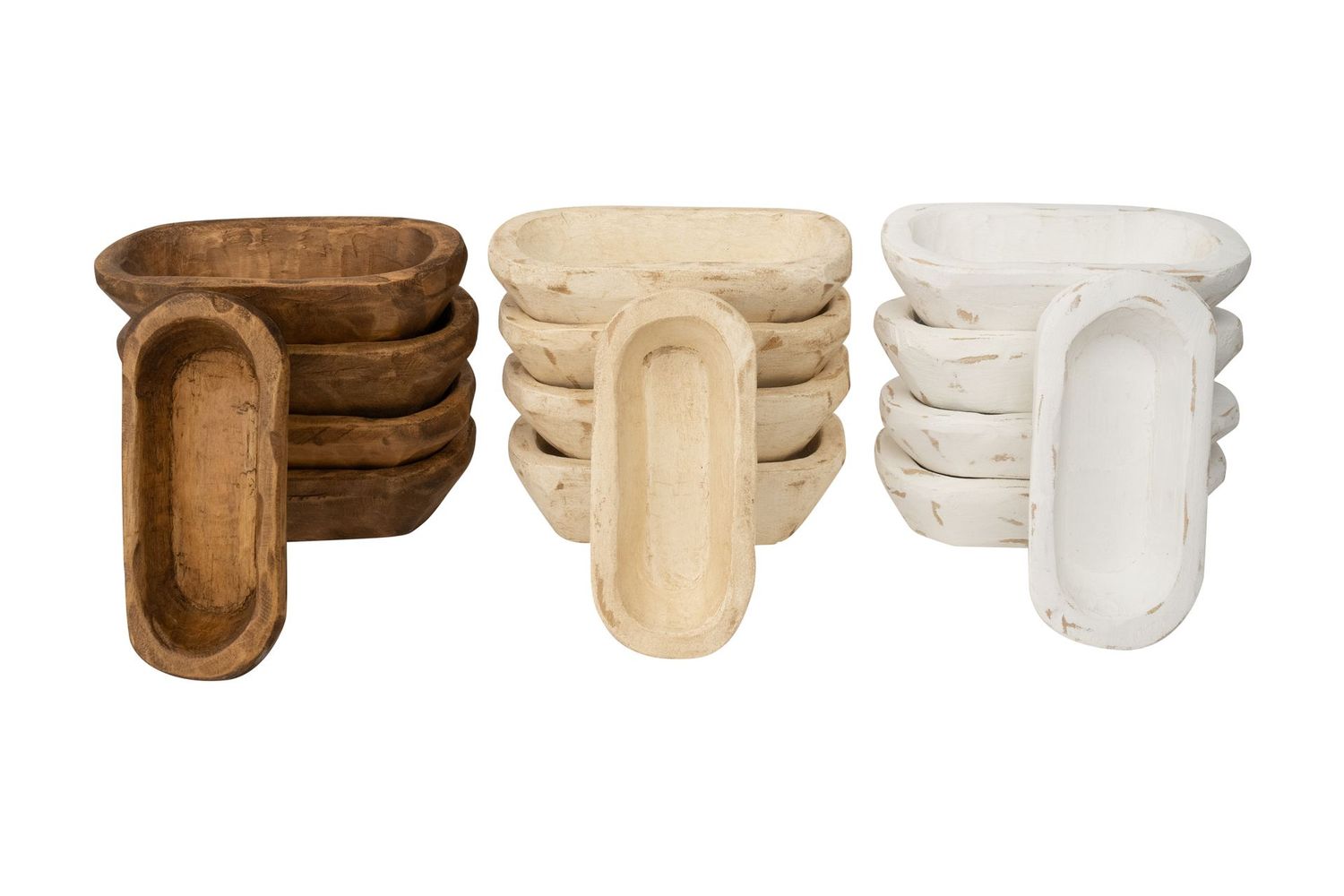 Tubby  Mini Bowl-Candle Ready-4 x 8 inches Dough Bowl-Wood-4 x 8 inch-Farmhouse-Tubby Bowl-Four Colors-NEW