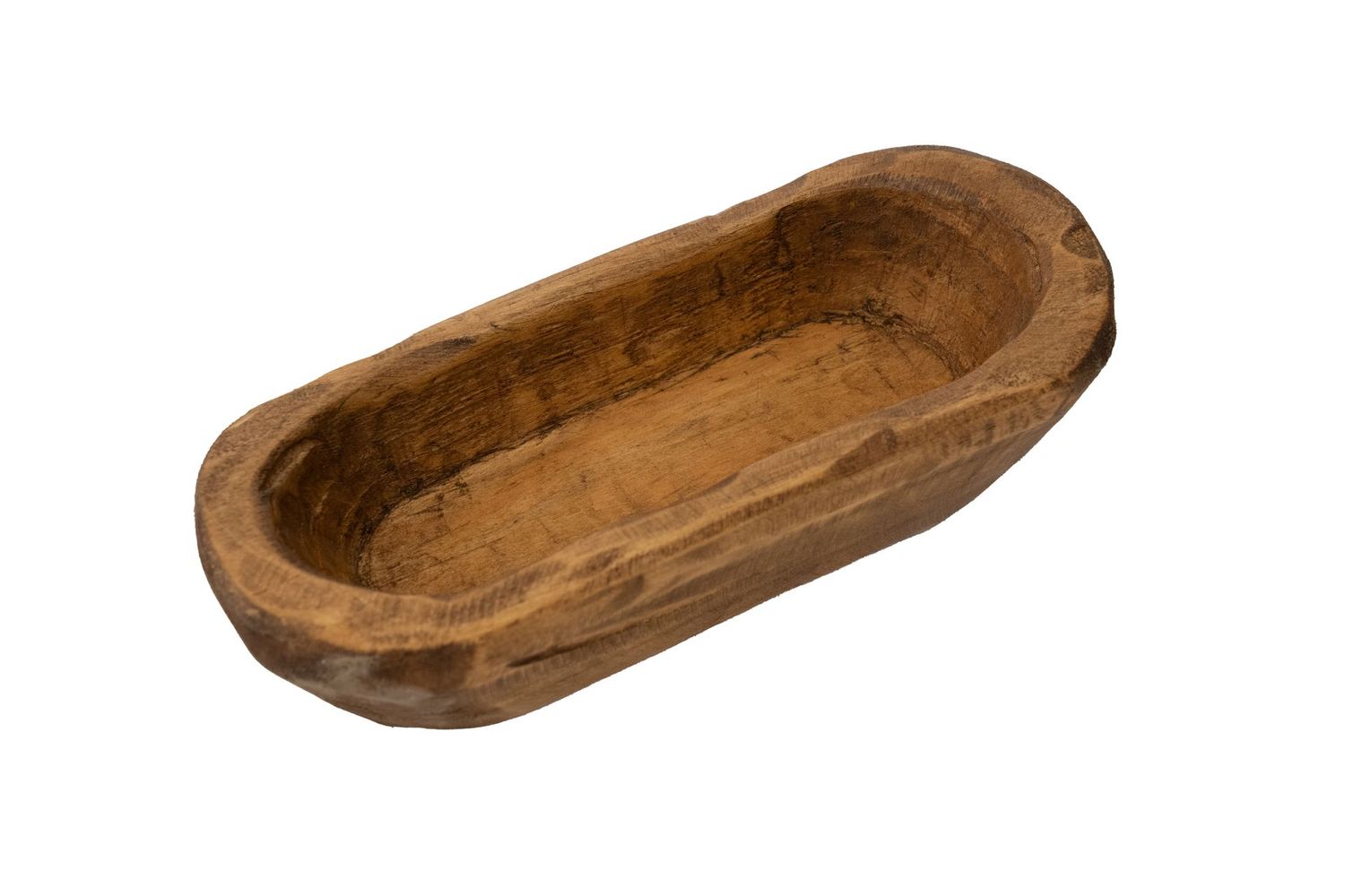 Tubby  Mini Bowl-Candle Ready-4 x 8 inches Dough Bowl-Wood-4 x 8 inch-Farmhouse-Tubby Bowl-Four Colors-NEW, COLOR: Waxed