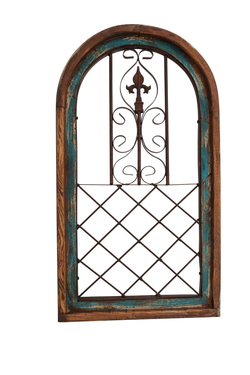 Chaparral-Turquoise Rustic Window-16x28 inches-Wall Decor